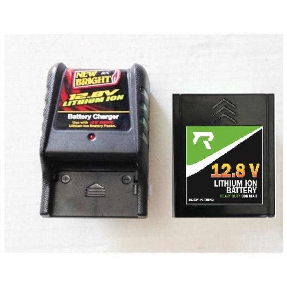 1 x Combo 12.8v / 600 mah Lithium-Ion Battery / Charger for New Bright RC Truck - Picture 2 of 7